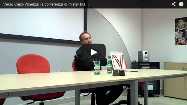 Verso Carpi-Vicenza: la conferenza di mister Marino