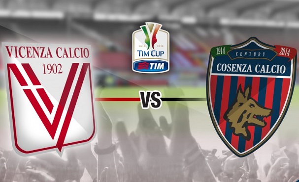 Vicenza-Cosenza: 5-3 d.c.r. (Tim Cup)