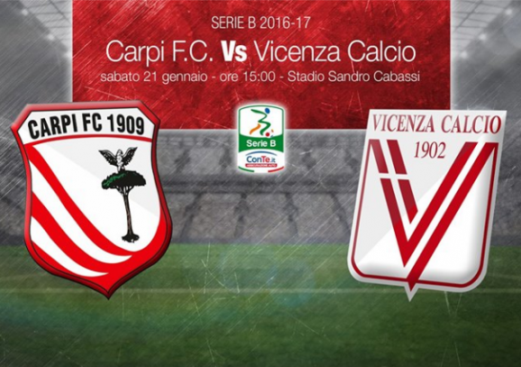 Carpi-Vicenza: 0-0 (22^ giornata)