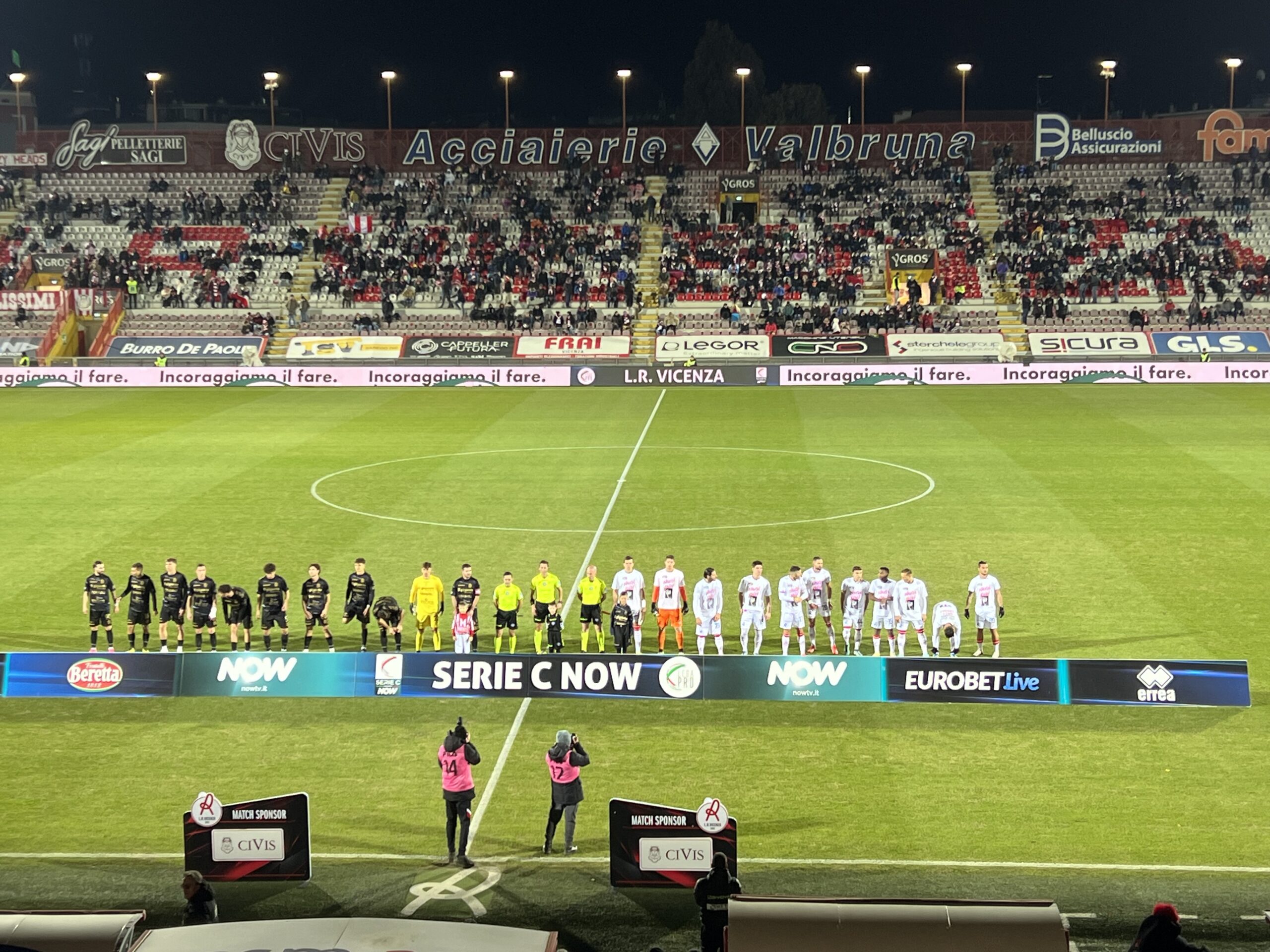 L.R. Vicenza-Pro Sesto: 2-0 (15^ giornata)